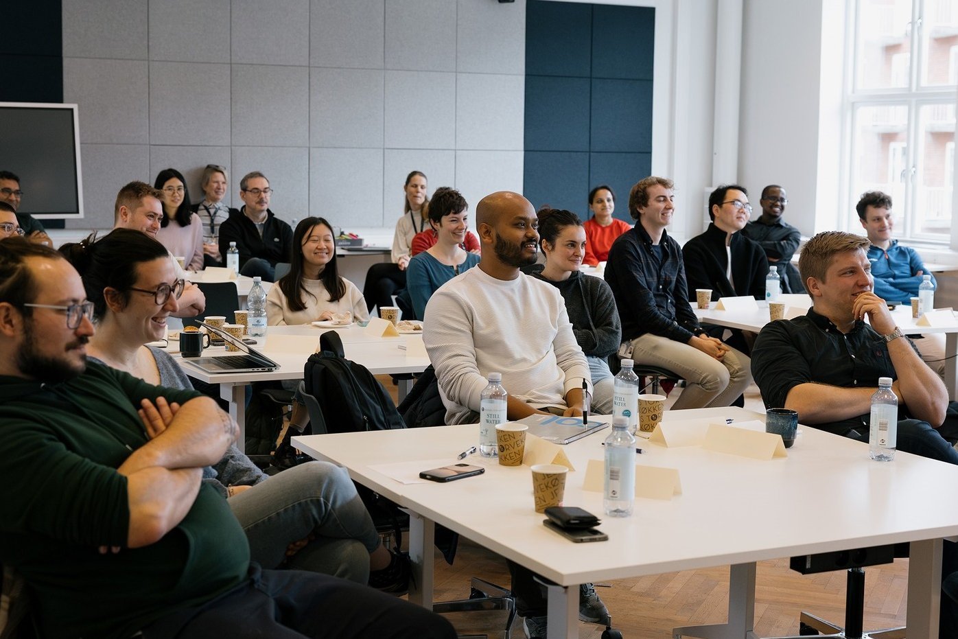 A room full of people